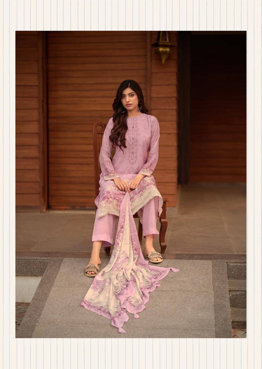 SAFIRA By SANNA Fashion 11149 TO 11154 series Beautiful Festive Suits Stylish PURE HAMP LINEN PRINTED Dresses At Wholesale Price